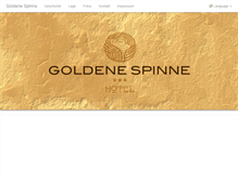 Tablet Screenshot of goldenespinne.at
